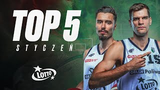 🏀LOTTO TOP 5 STYCZEŃ! | ZOBACZ NAJLEPSZE ZAGRANIA LEGII! 🔥