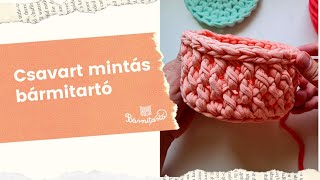 Csavart mintás bármitartó - Pólófonalazz velünk!