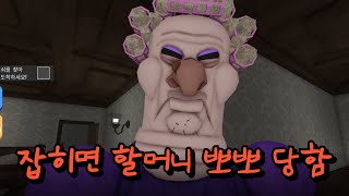 할머니와 즐겁게 술래잡기하는 효자놈 [로블록스 심술쟁이 할머니]