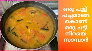 പച്ച മാങ്ങ മാത്രം മതി ഇനി സാമ്പാർ ഉണ്ടാക്കാൻ/raw mango sambar/ നാടൻ സാമ്പാർ/സദ്യ സ്പെഷ്യൽ സാമ്പാർ/