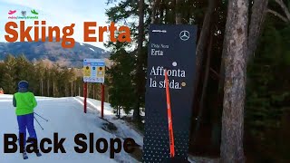 Skiing Erta, Audi World Cup FIS black slope at Kronplatz / Plan de Corones #skiing