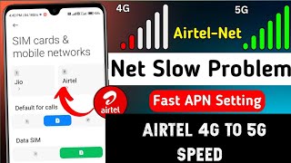 ஏர்டெல் April Apn settings 2024 | How to increase 4G to 5G Speed network coverage area Airtel APN