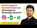 Send Instagram Post Notification on WhatsApp via WhatsApp Cloud API