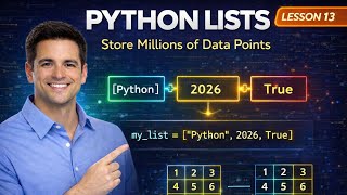 Python Lists & Data Structures Explained: Complete Guide for Beginners | Lesson 13 (2026)