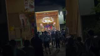 20230702-101 館山市北条六軒町諏訪神社祭礼　山車小屋に入った六軒町の山車