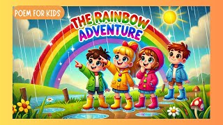 🌈 The Rainbow Adventure | Fun and Colorful Poem for Kids! 🌈