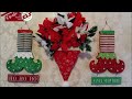 poundstore uk s dollartree craft santa hat poinsettia door hanger diy