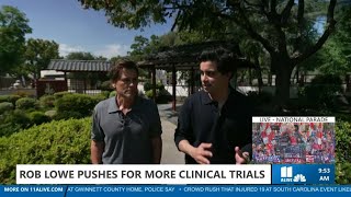 Rob Lowe partners with Eli Lilly on cancer trials push