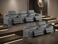 DivanItalia 1116 8-Piece Power Sofa & Loveseat – Italian Leather, Power Headrests, Assembly Video.