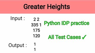 Greater Heights|Python IDP Solutions Telugu|Python Problems Telugu|CCBP Nxtwave|Raj Python Tech