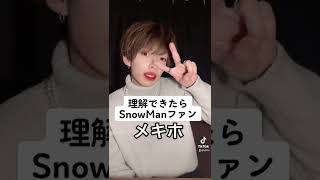 SnowMan担なら分かる曲名集#アイドル #tiktok #ジャニーズ #snowman #ジャニオタ #スノチューブ