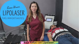 Como Usar el lipolaser TIPS