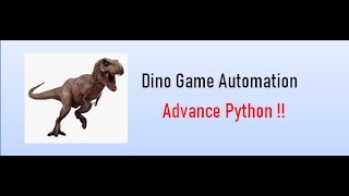 Dino Game Automation | | Python.. #shorts