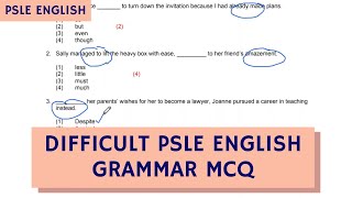 How to Tackle Grammar MCQ Questions (TTA PSLE English Paper 2 Ep 3)