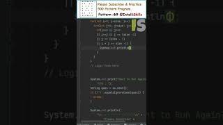 Java Pattern-69 | 500 Java Pattern Programs #shorts #java #coding #programming