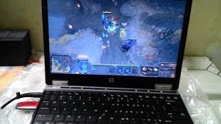 Test HP Elitebook 2540p Boot and Dota 2 test