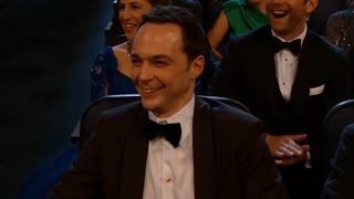 Emmys 2014 monologue introduction "Sheldon takes 1m per episode"