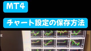 【FX】【MT4】初心者🔰向け　チャート設定を保存してテンプレート化する方法！