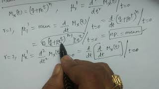 Mean and Variance of Binomial distribution through mgf - BSc Statistics