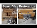 Bench Vise Restoration with Bench Dogs!! From My High School Shop Class! Wilton Bench Vise