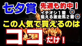 【七夕賞2023】人気薄！この人気で狙える最強の馬を見つけました。