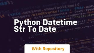 python datetime str to date