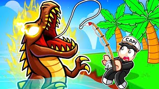 FISHING for JURASSIC WORLD REBIRTH DINOSAURS in ROBLOX
