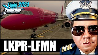 🟢 LIVE - MFS 2024 | Prague ✈ Nice/Cote D'azur, France | A320 Fenix