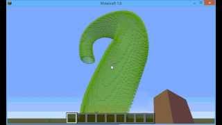 Klein bottle in Minecraft + Raspberry Jam Mod with python script