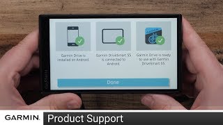 Support: Garmin Drive™ App Setup on an Android™ Device with a Garmin DriveSmart™ 55/65