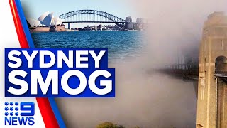 Sydney Harbour disappears under intense smoke haze | Weather Forecast | 9 News Australia