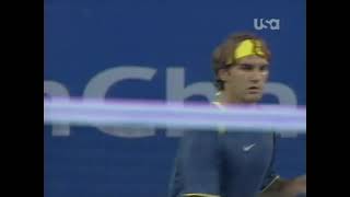 Federer vs Nalbandian | US OPEN 2005 (QF) | Court Level & Slow Motion