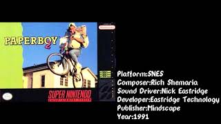 Paperboy 2 (SNES) Soundtrack