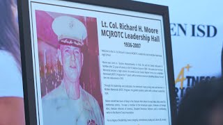 Memorial High MCJROTC Leadership Hall named for Lt. Col. Richard H. Moore! | McAllen ISD