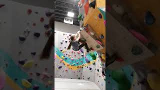 9 y/o Girl Sends Climb With Insane Beta #SickSends #Shorts