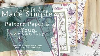 Card Making made Simply! | P13 6x6 Paper Pad | Time to Relax | Card Making Made Simple Tutorial