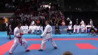 Netherlands vs Azerbaijan. Male Team Kumite Eliminatories. 49th European Karate Championships