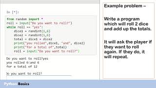 Python basics - While loops part 3 - Writing condition controlled loops.