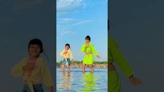 beautiful dance by Nandini and veera in river.. #trending #youtubeshorts #viral #dance #shorts