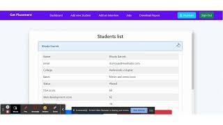 Placement Cell || NodeJS, ExpressJS, MongoDB, EJS