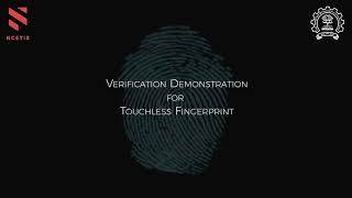Touchless Fingerprint Recognition Demonstration Video