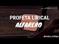 alfarero profeta lirical letra