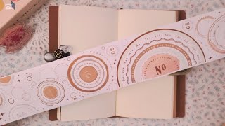 [ASMR]동글 동글~~동그라미 다이어리꾸미기 | 감성다꾸 | 빈티지다꾸 |#journaling #scrapbooking #papertherapy  #コラージュ