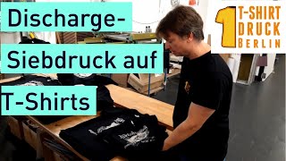 Discharge-Siebdruck auf T-Shirts TSD#007