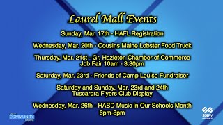 SSPTV Community News - Laurel Mall upcoming events