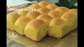 Soft Pumpkin Dinner Rolls Recipe | No Knead No Mixer No Egg No Hassle