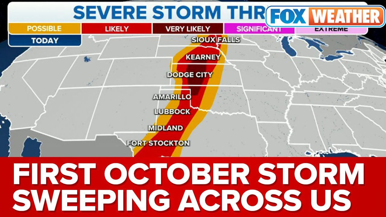 First October Storm Sweeping Across Central US With Severe Weather ...