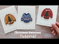 Quilling Cozy Christmas Sweaters 🌲 Relaxing Tutorial