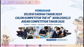 Pembukaan Selekda Calon Kompetitor 14th Worldskills ASEAN Competition 2025 di BPVP Surakarta