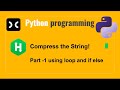 Compress the String! | HackerRank | Python | String